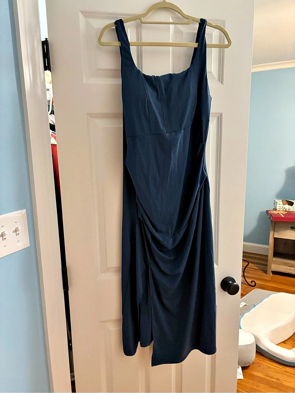 Halara In My Dreams Dress Maxi Dress in Blue Size XL Like New